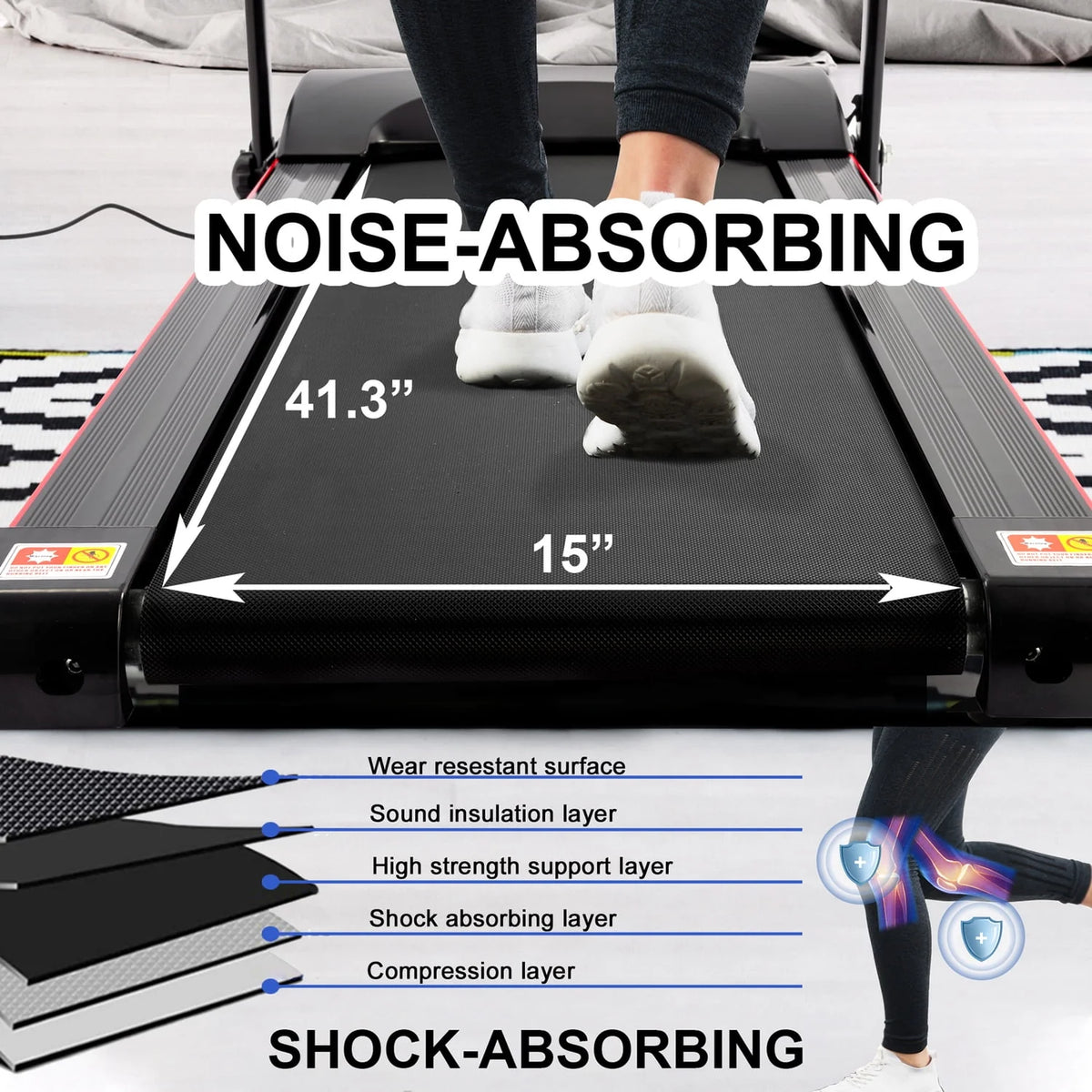 2.5HP Incline Folding Treadmill G853