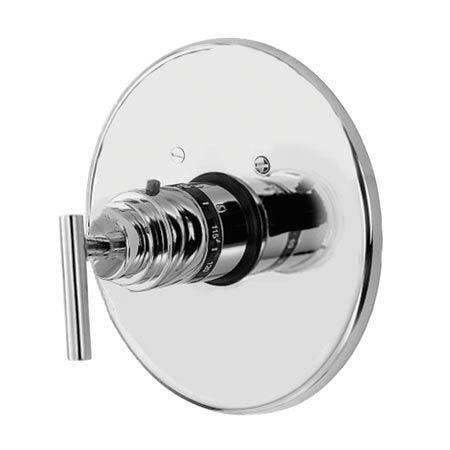Satin Bronze Round Thermostatic Trim Plate with Handle Z5071