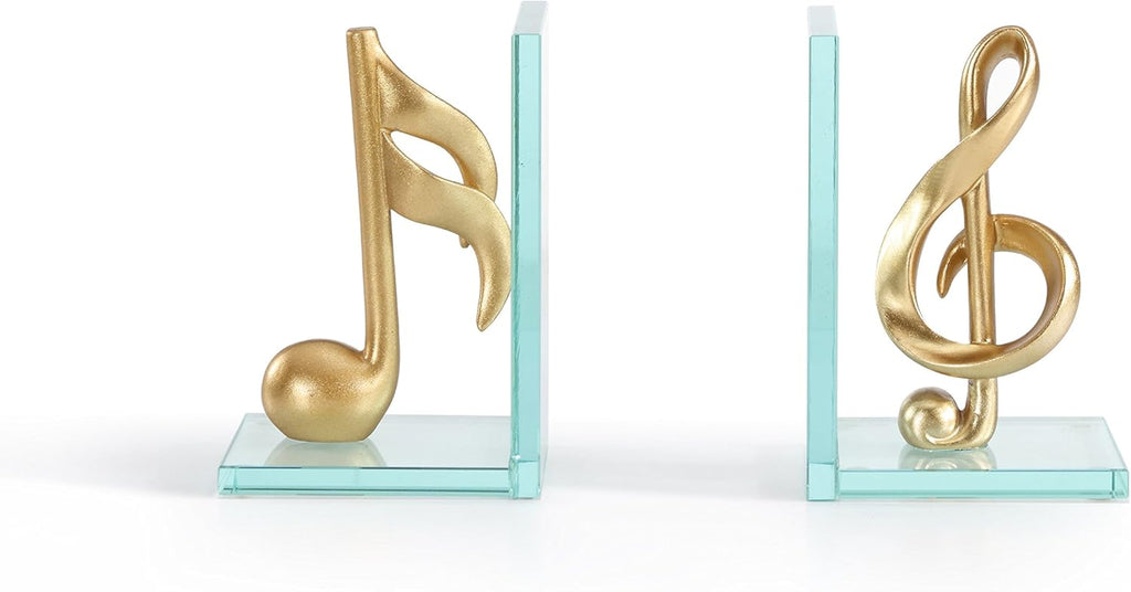 Decorative Gold Glass Bookends Y57344