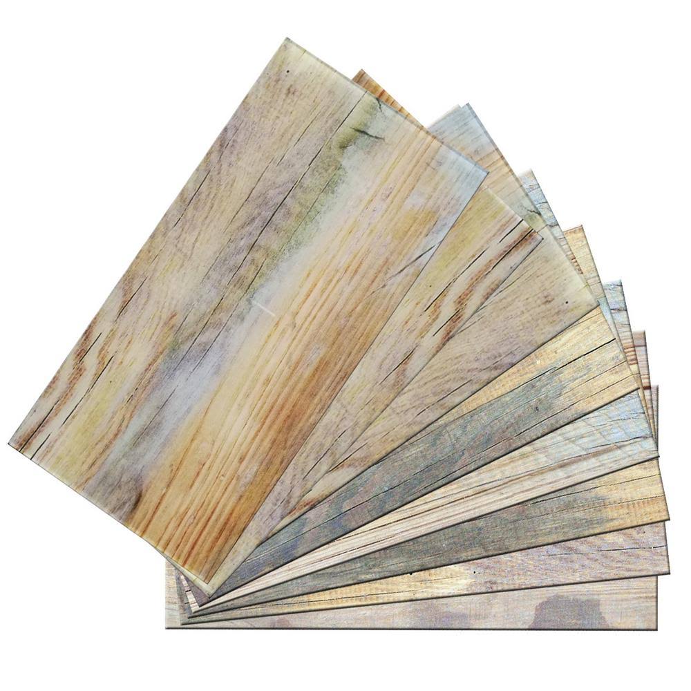 Glossy Glass Subway Peel & Stick Tile Y317