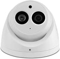 6MP PoE Outdoor Dome IP Camera with 2.8mm Lens, Built-in Mic, 164ft Night Vision, IP67 Waterproof P443363