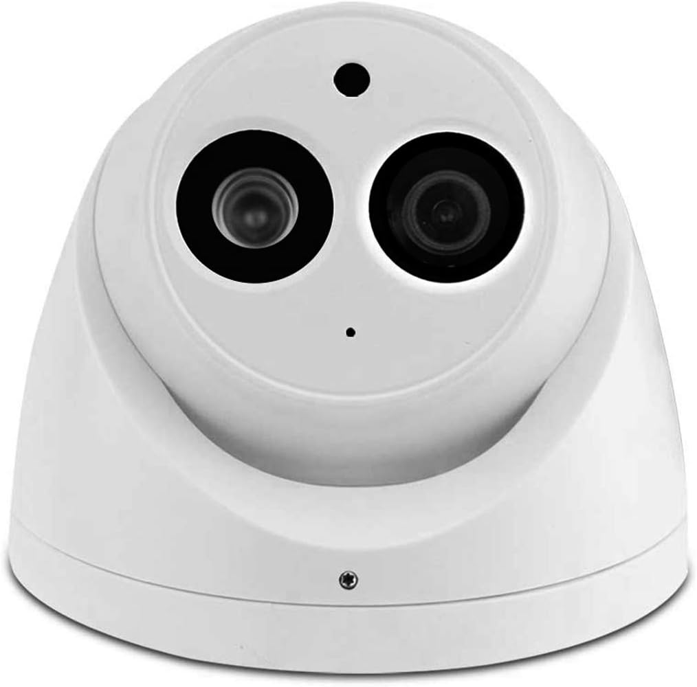 6MP PoE Outdoor Dome IP Camera with 2.8mm Lens, Built-in Mic, 164ft Night Vision, IP67 Waterproof P443363