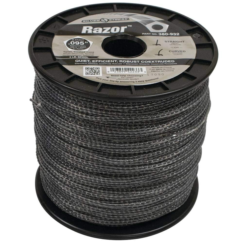 Silver Streak Razor Trimmer Line .095 3 lb. Spool, 1 Pack of 2 V325