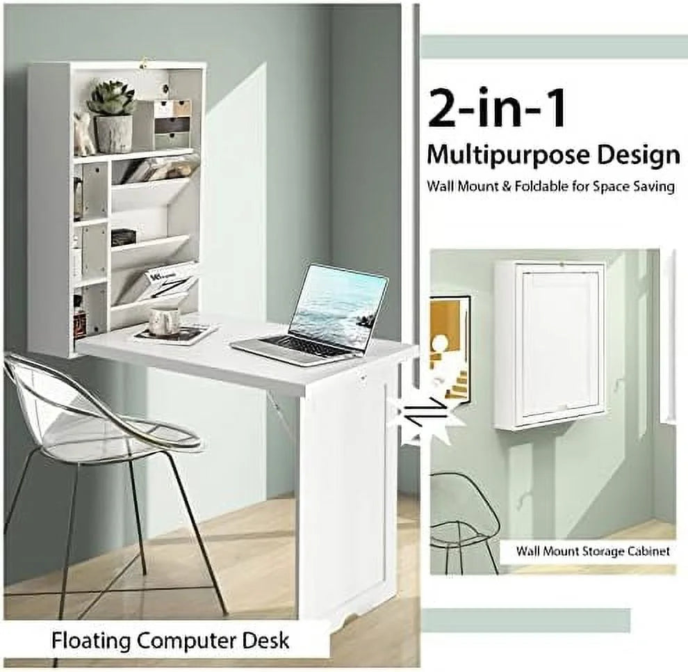 Wall Mounted Fold Out Convertible Desk Q507482