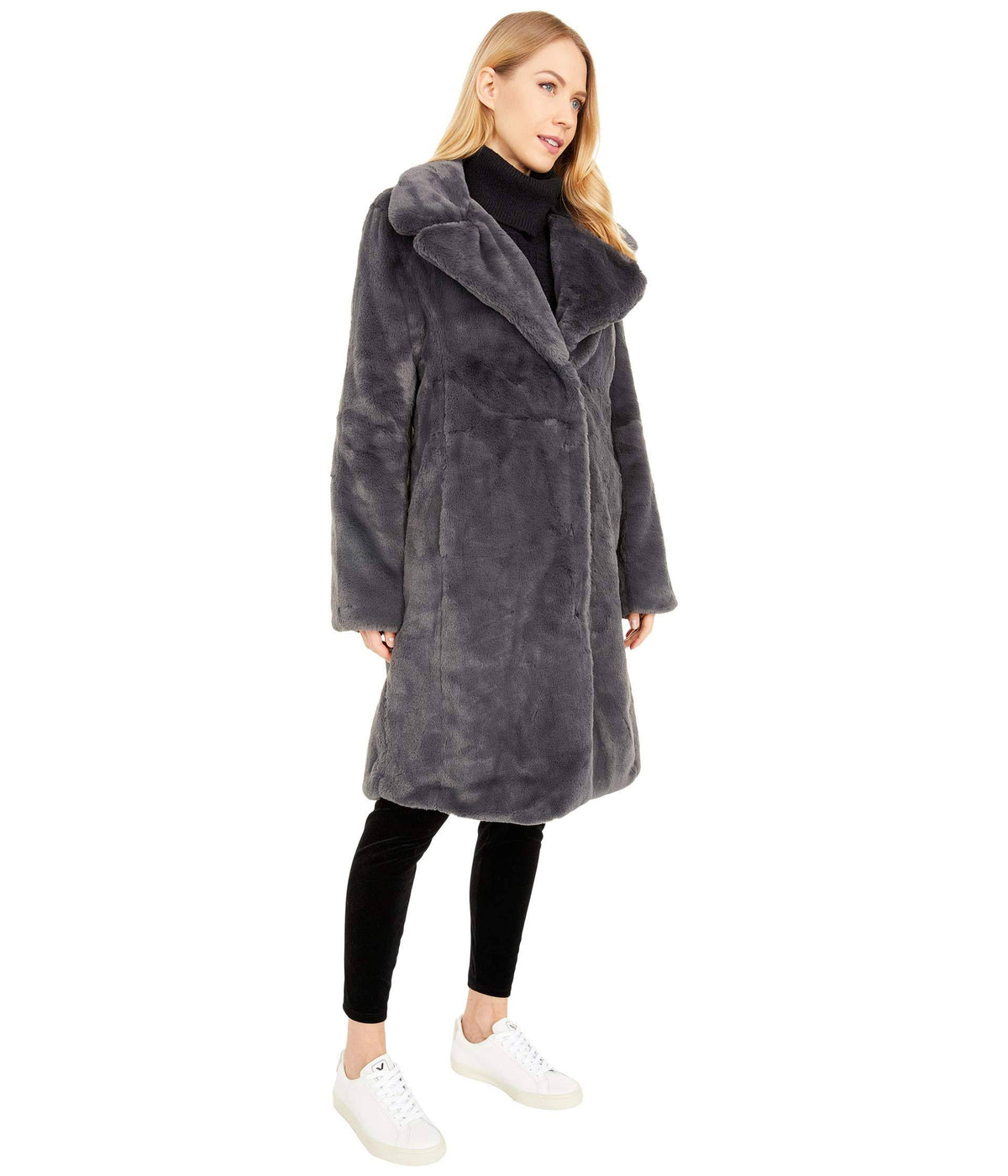 Sangria Faux Fur Bunny Coat Z121127