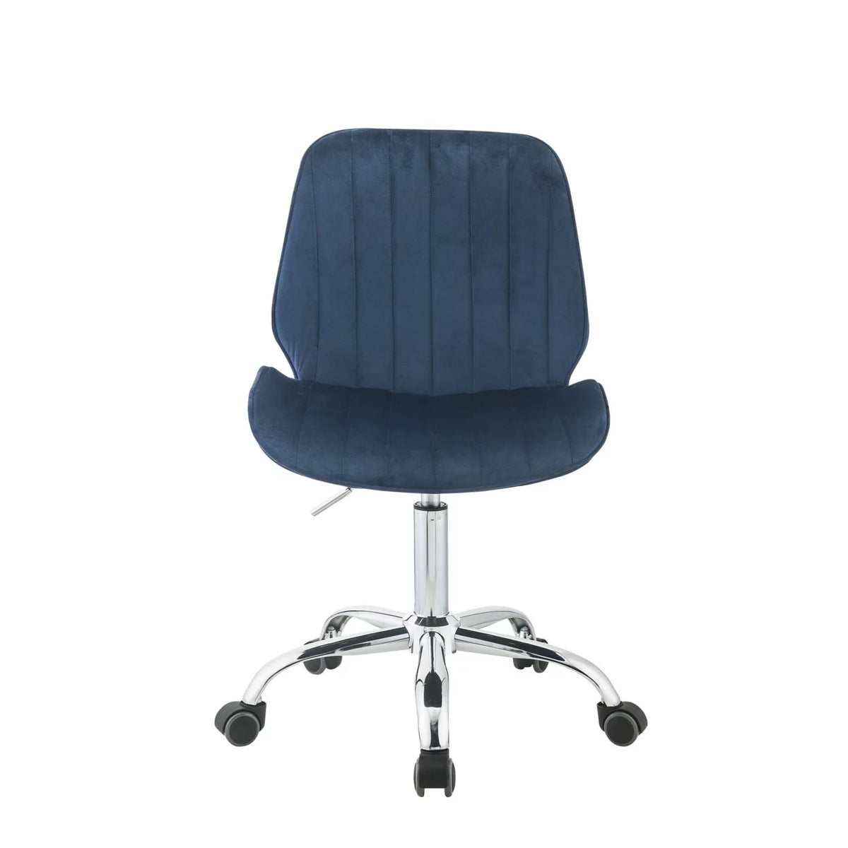 Blue and Chrome Adjustable Office Chair B162