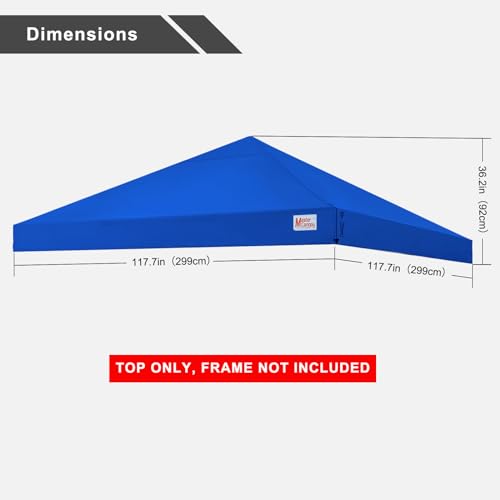 Black 10x10 Pop Up Canopy Top Q926