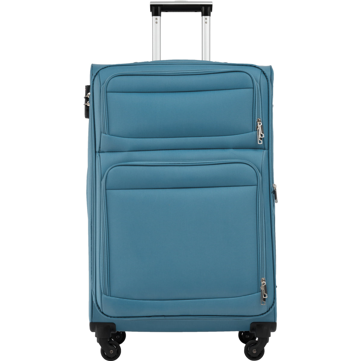 3 PCS Lightweight Expandable Softside Luggage Set with Spinner Wheel and TSA Lock B9922