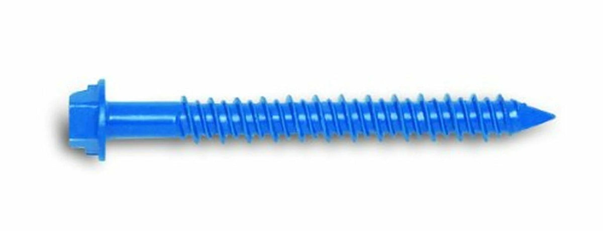 1/4-Inch by 5-Inch Tapper and Hex Head Carbon Steel Screw Anchor, 100 per M794664