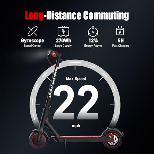 Electric Scooter with Seat and 3L Bag, 20 Miles Range, 450W Motor, 8.5" Pneumatic Tire Q50869