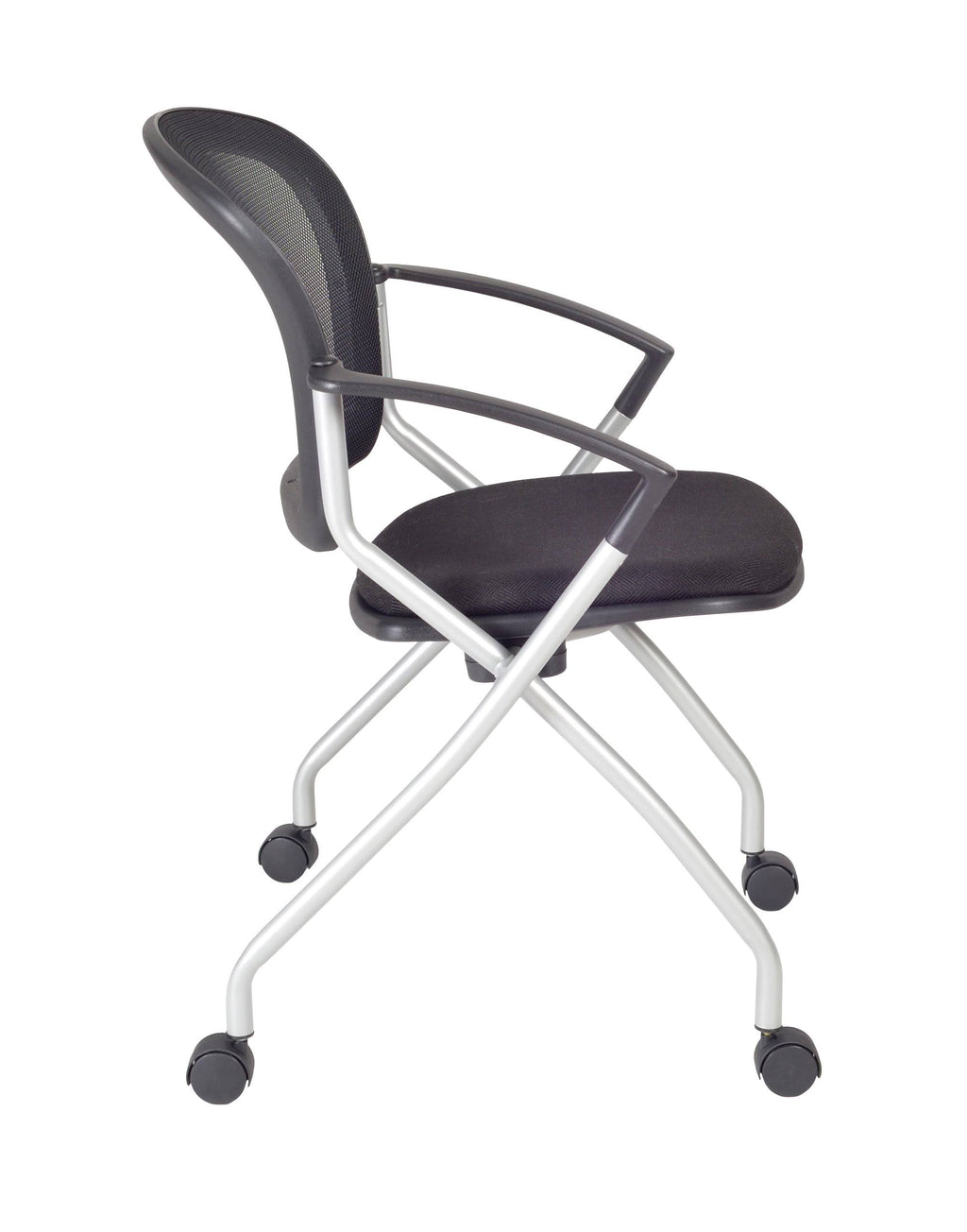 Maple Mobile Training Table with 2 Black Cadence Chairs C393322