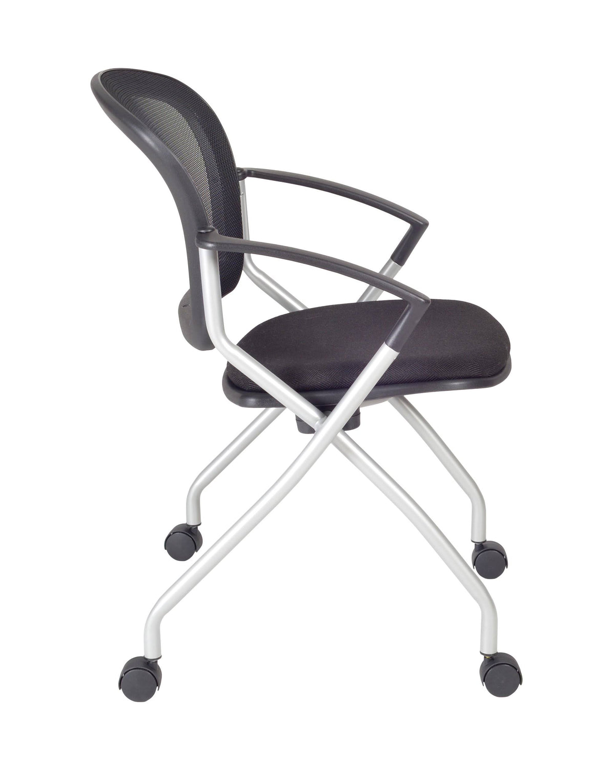Maple Mobile Training Table with 2 Black Cadence Chairs C393322
