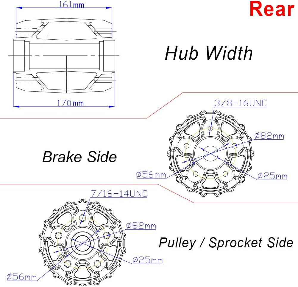 21 x 2.15 18 x 3.5 Fat Spoke Front Rear Wheel Rim Set F720