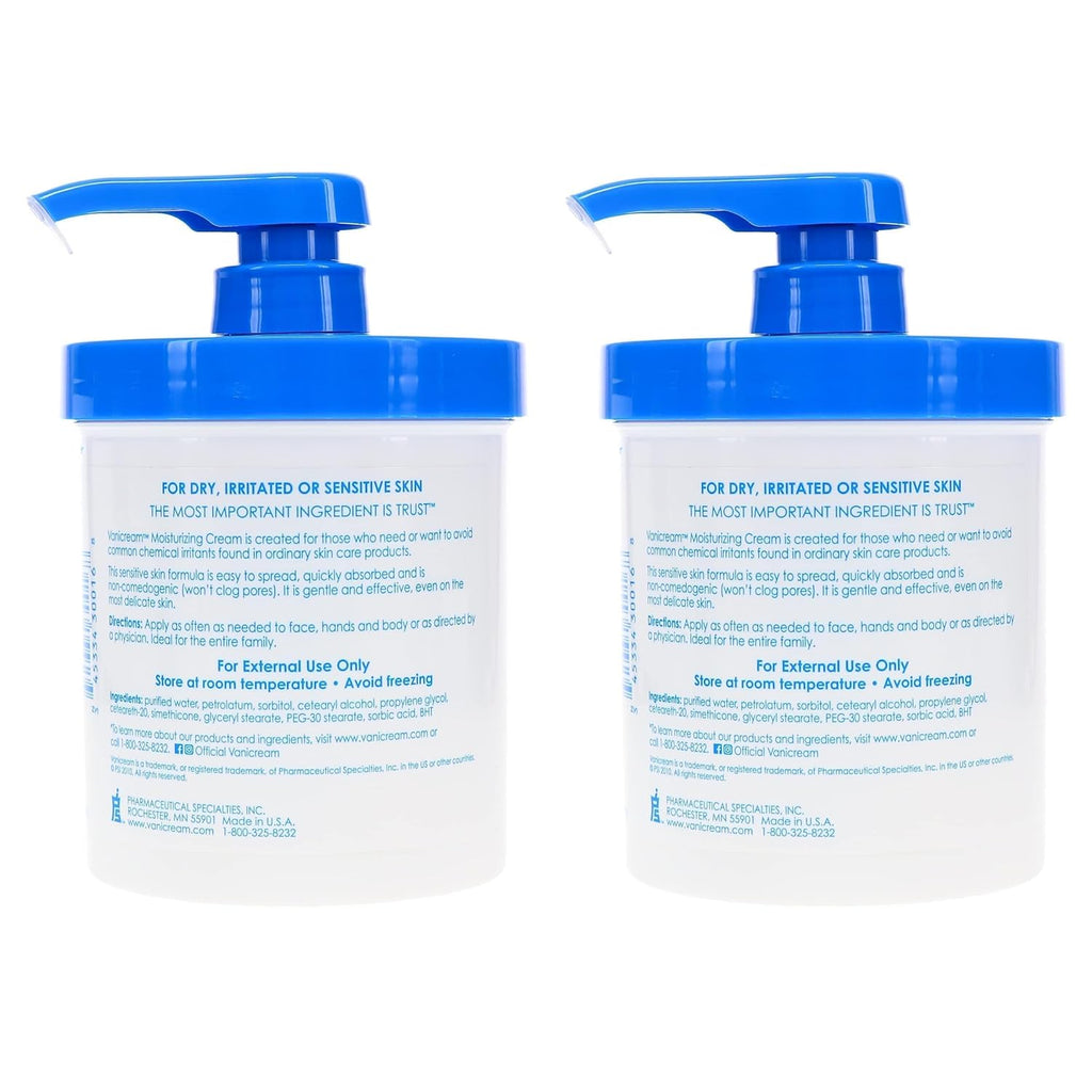 16 oz Pack of 2 Skin Cream with Pump Dispenser K245912