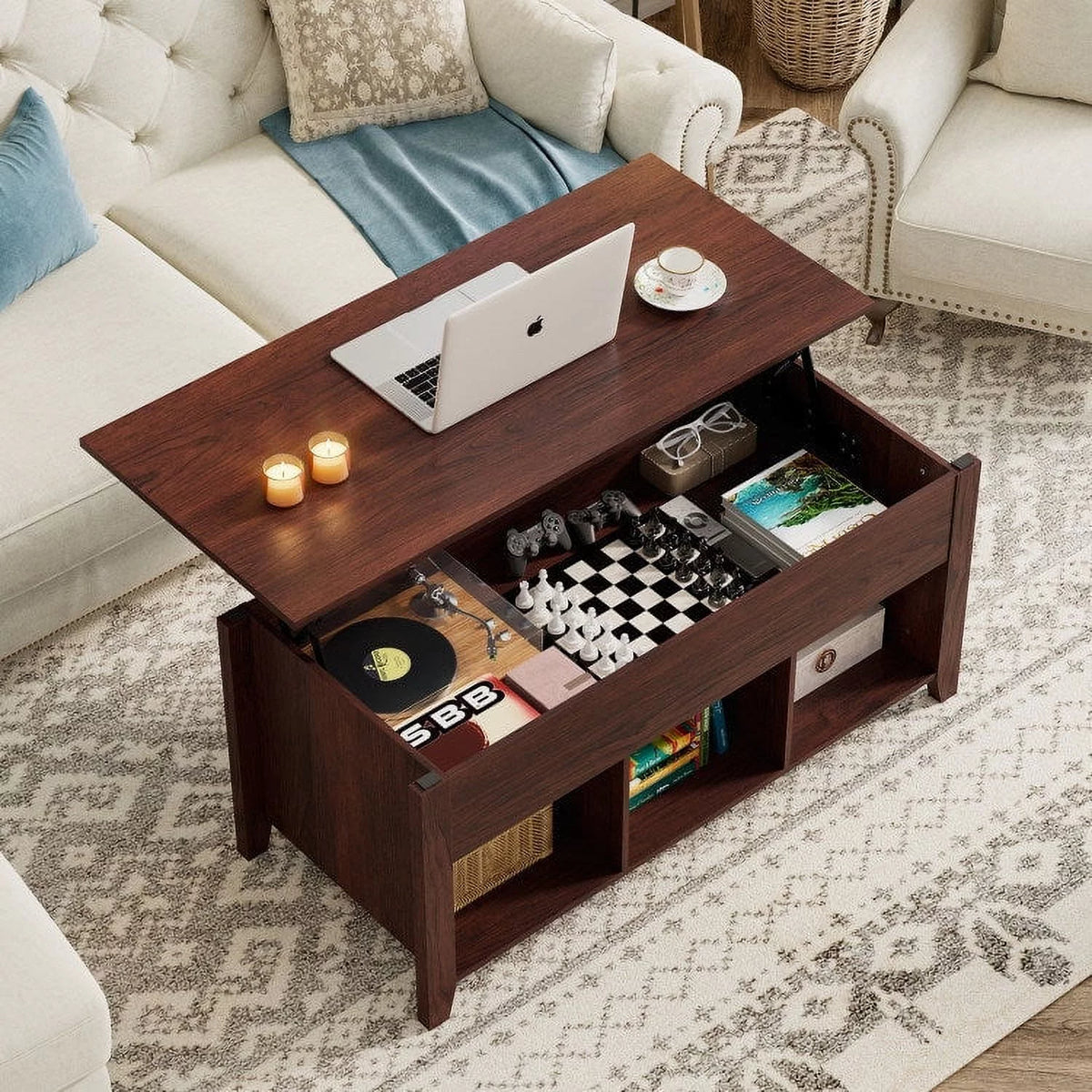 Lift Top Coffee Table with Storage G339