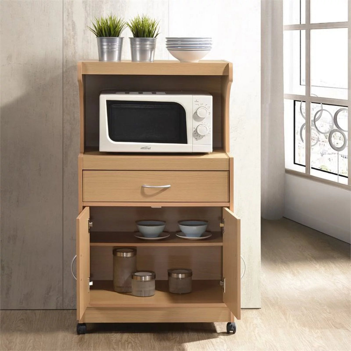 Microwave Kitchen Cart R8307