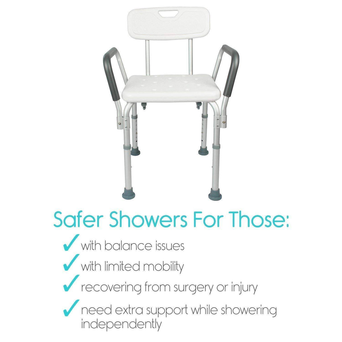 Shower Chair with Back and Arms T389