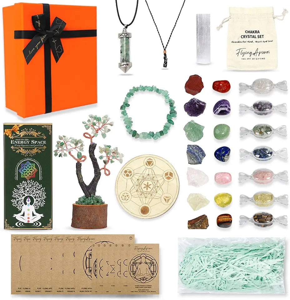 Crystal Gift Set with Necklace Crystals and Healing Stones O935
