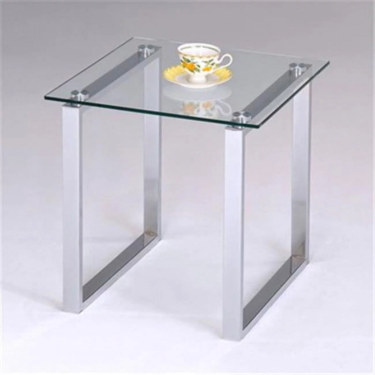 Chrome Glass End Table C72840