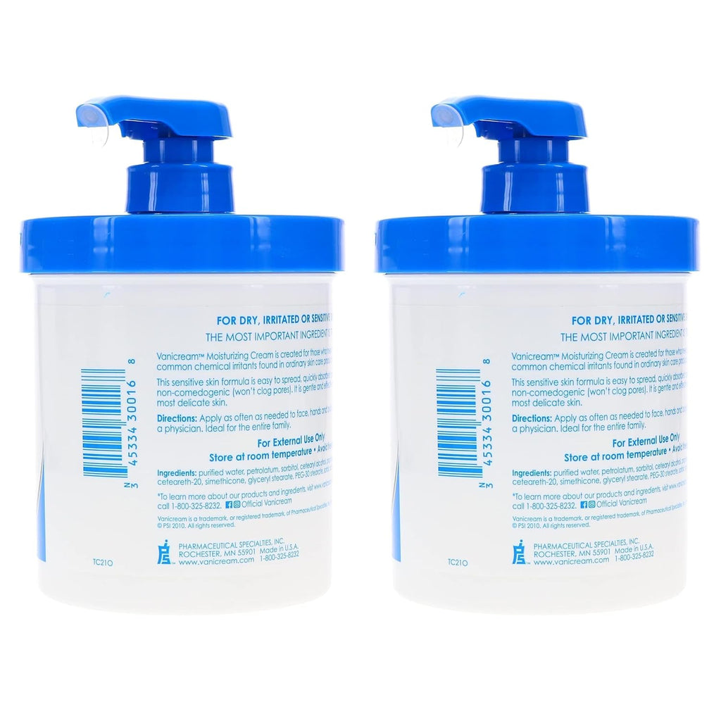 16 oz Pack of 2 Skin Cream with Pump Dispenser K245912