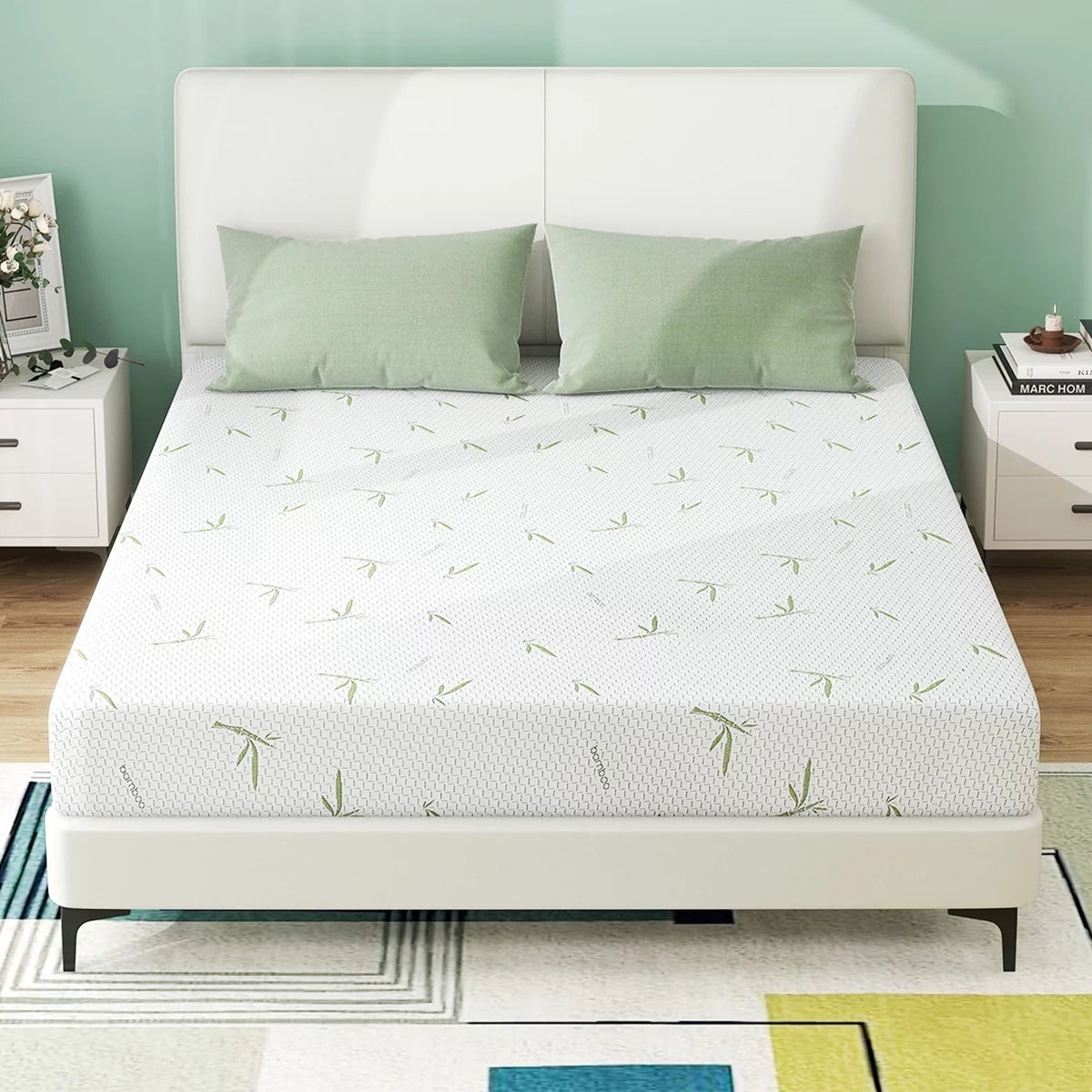 Twin Size Memory Foam Mattress with Cover U15266