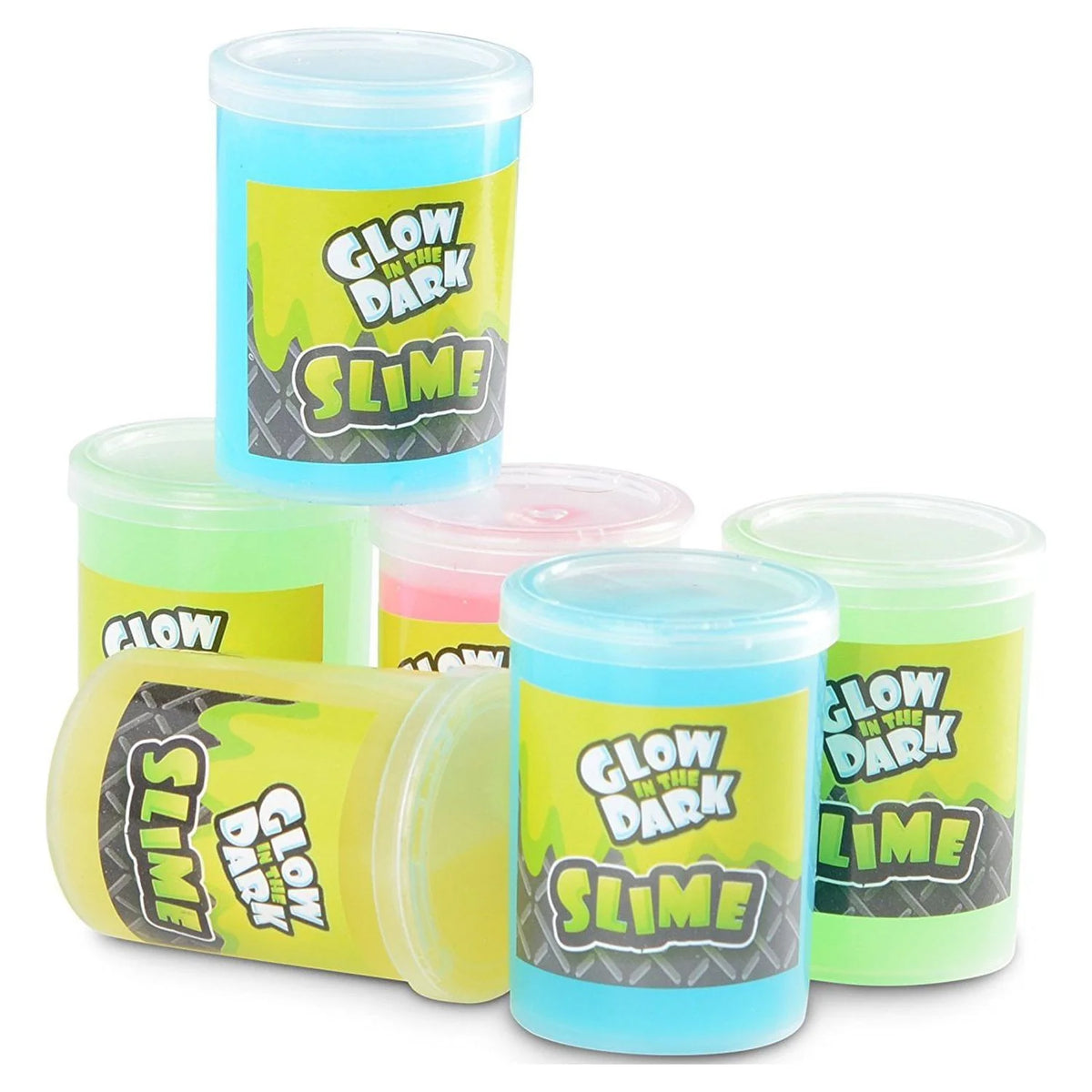 Glow In The Dark Slime 6 Pack Assorted Neon Colors V498