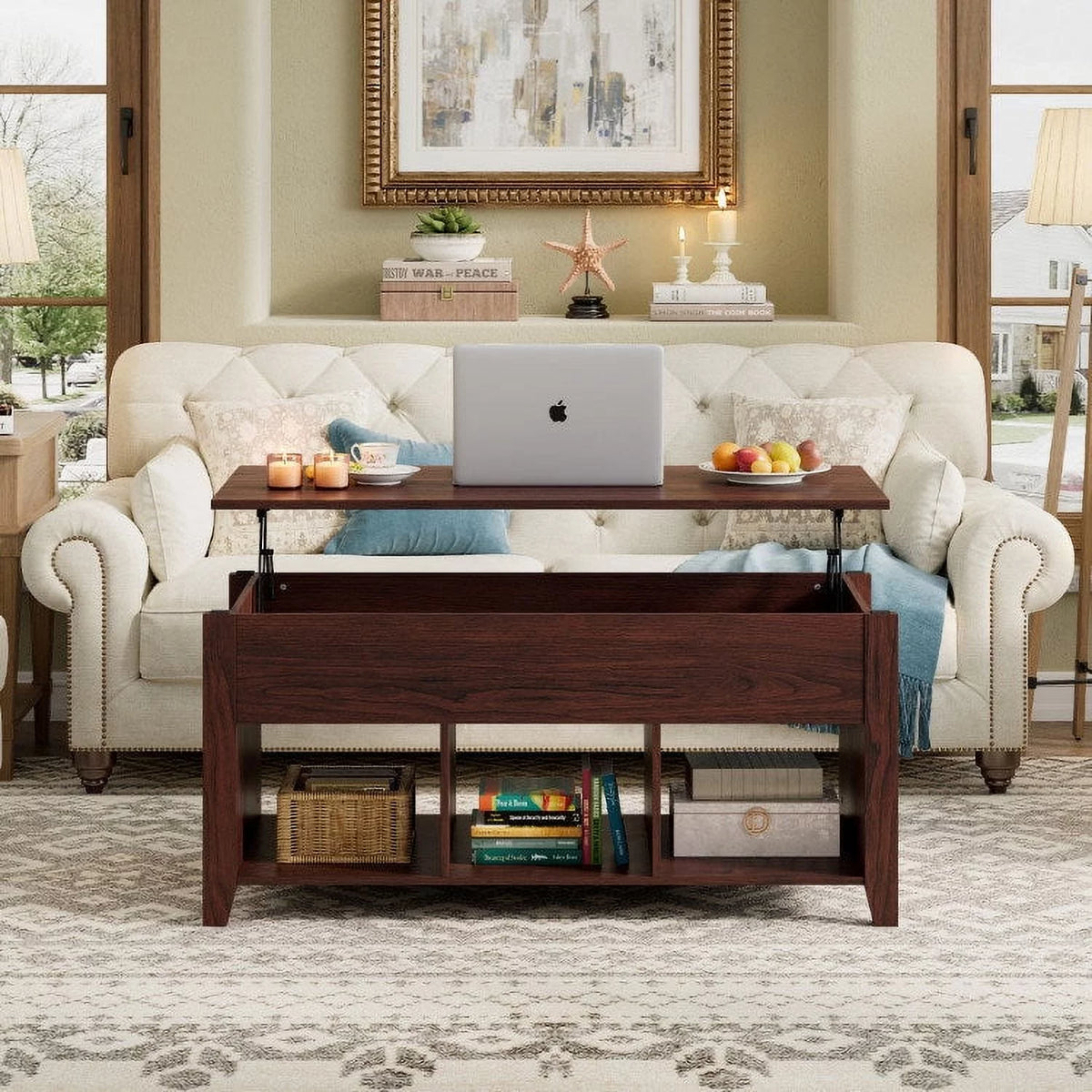 Lift Top Coffee Table with Storage G339