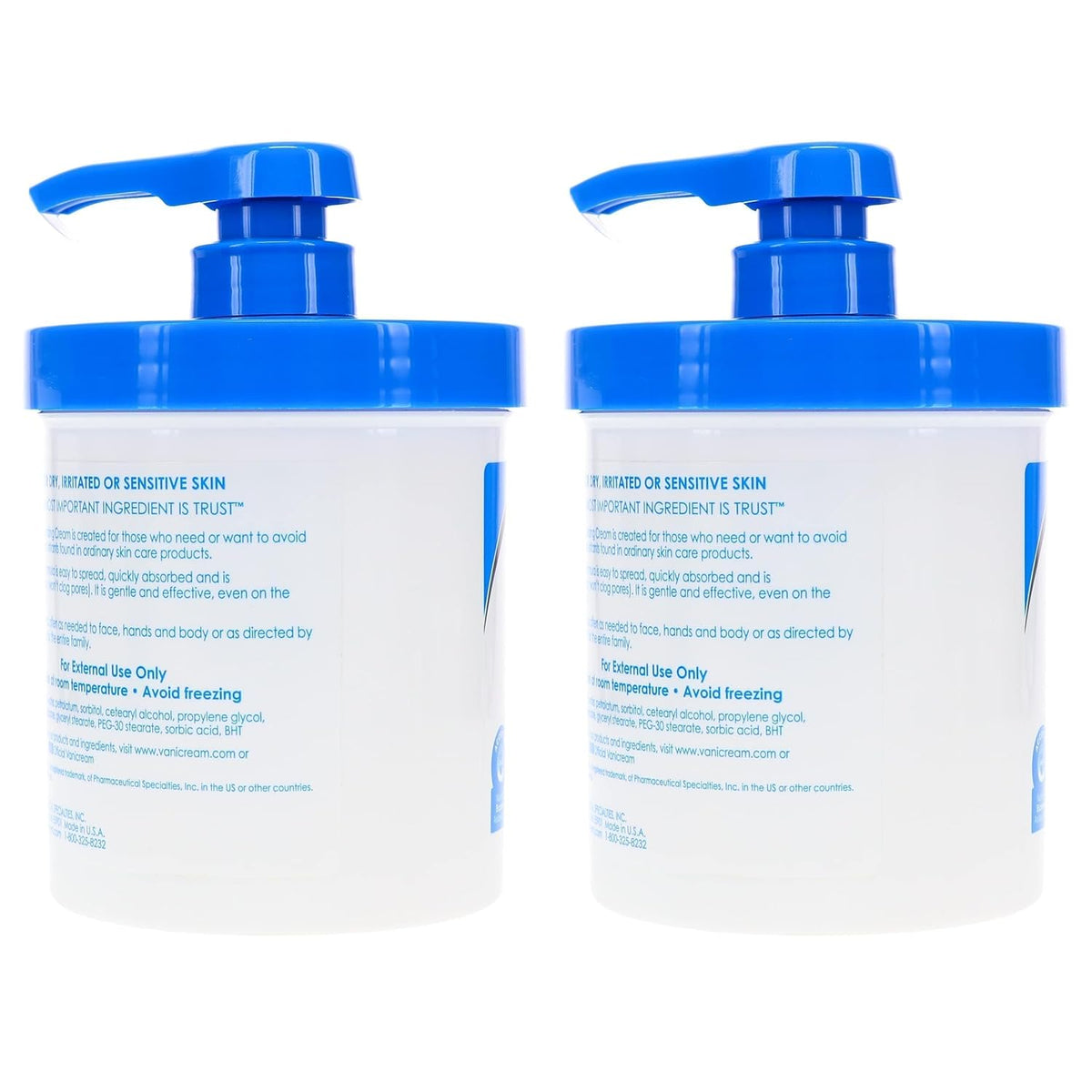 16 oz Pack of 2 Skin Cream with Pump Dispenser K245912