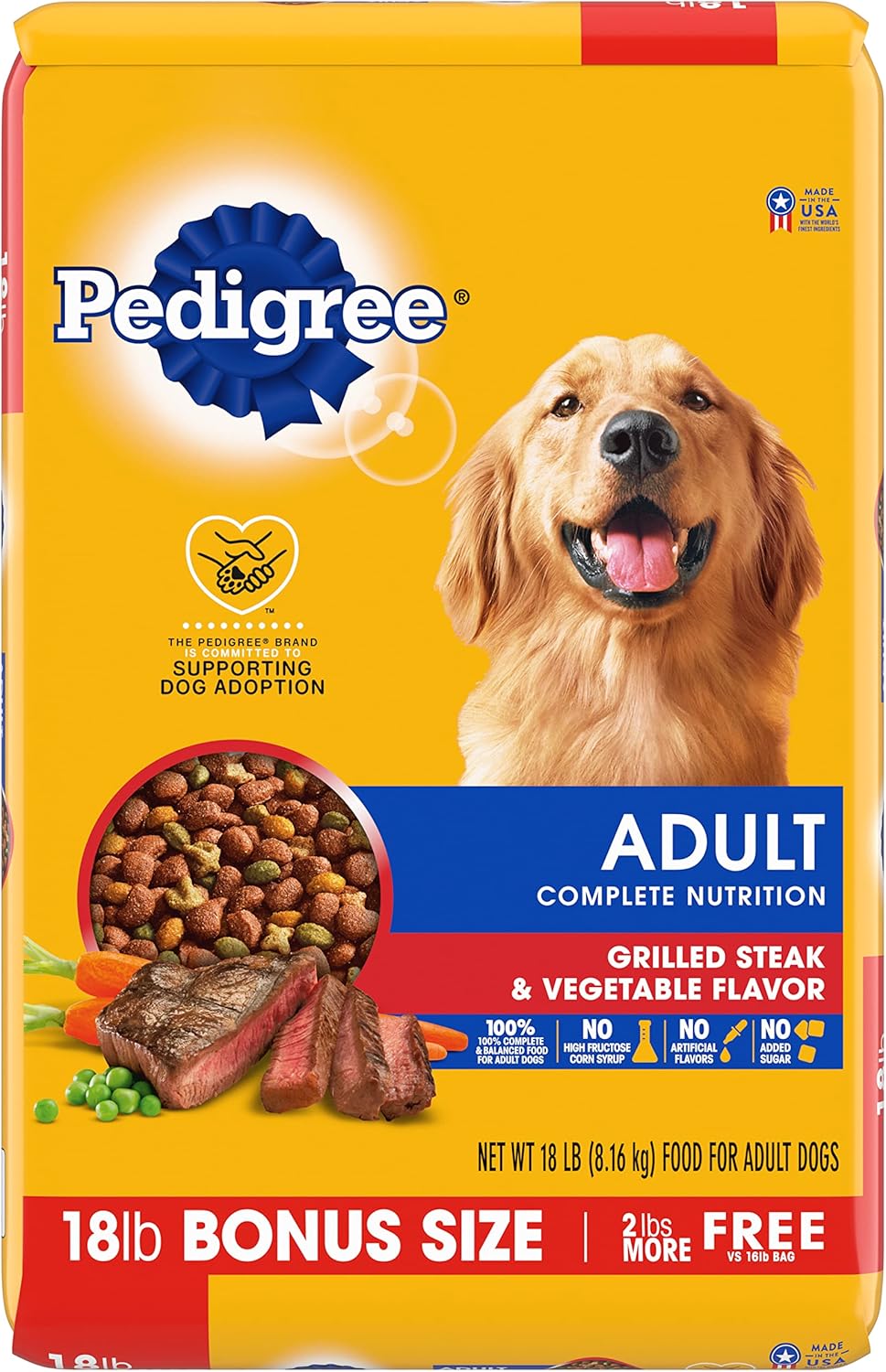 18 Lb Bag Dry Dog Food for Adult Dog S328145