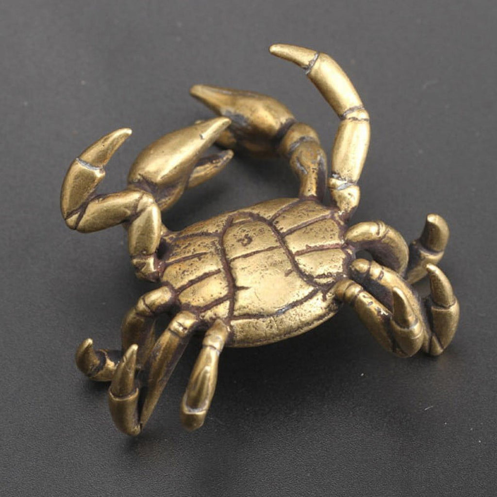 Solid Copper Crab Miniature Figurines U4807