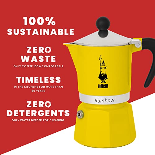 Green Aluminium Moka Pot 3 Cups Q184