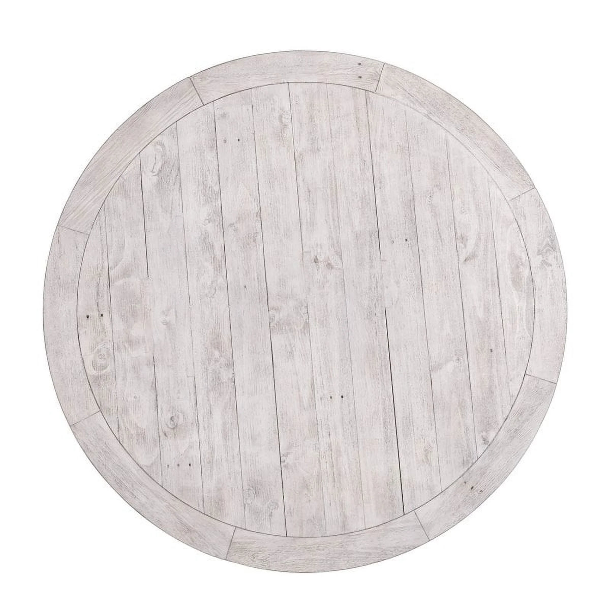 55" Round Solid Pine Wood Dining Table F481765
