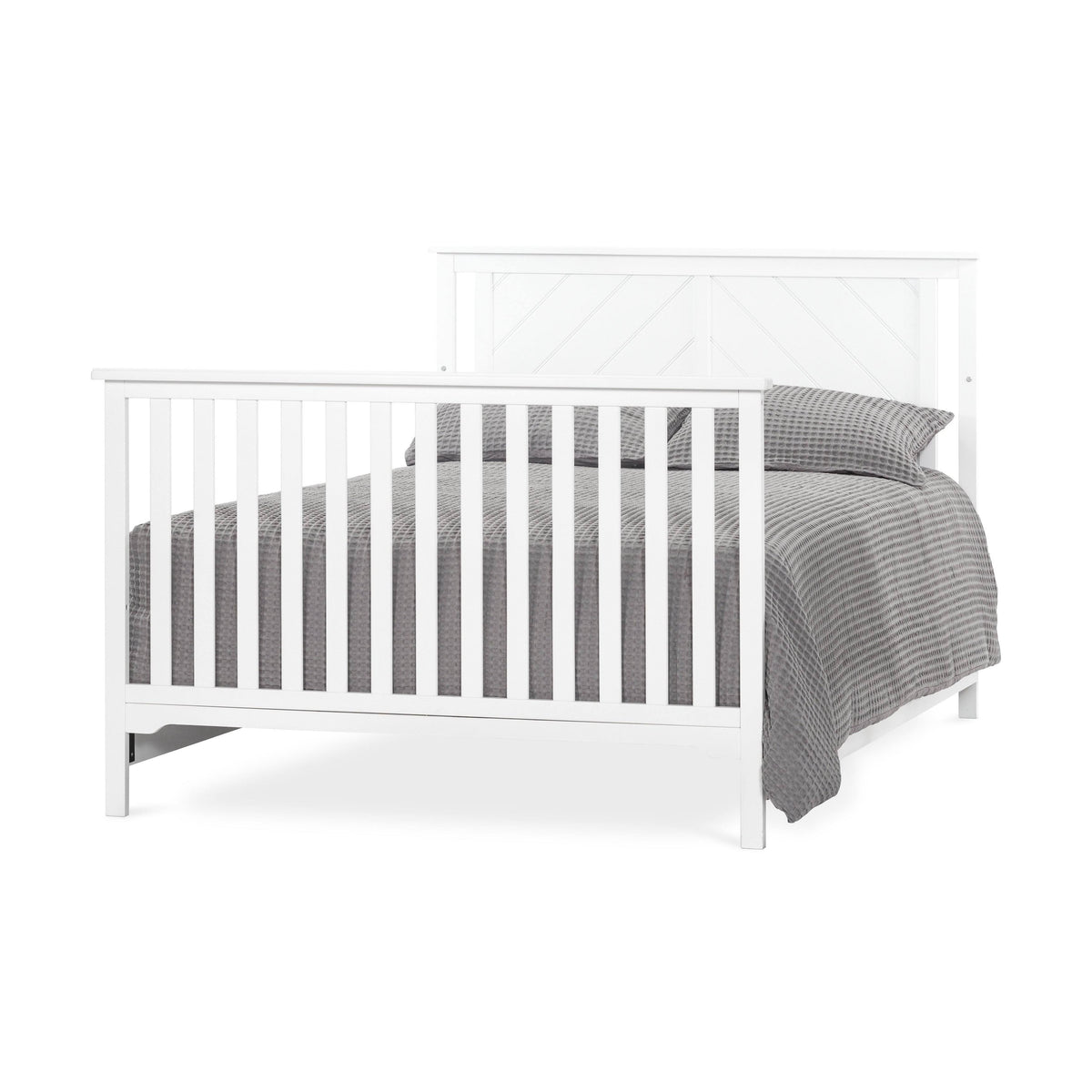 Full Size Bed Rails - Matte White F5050