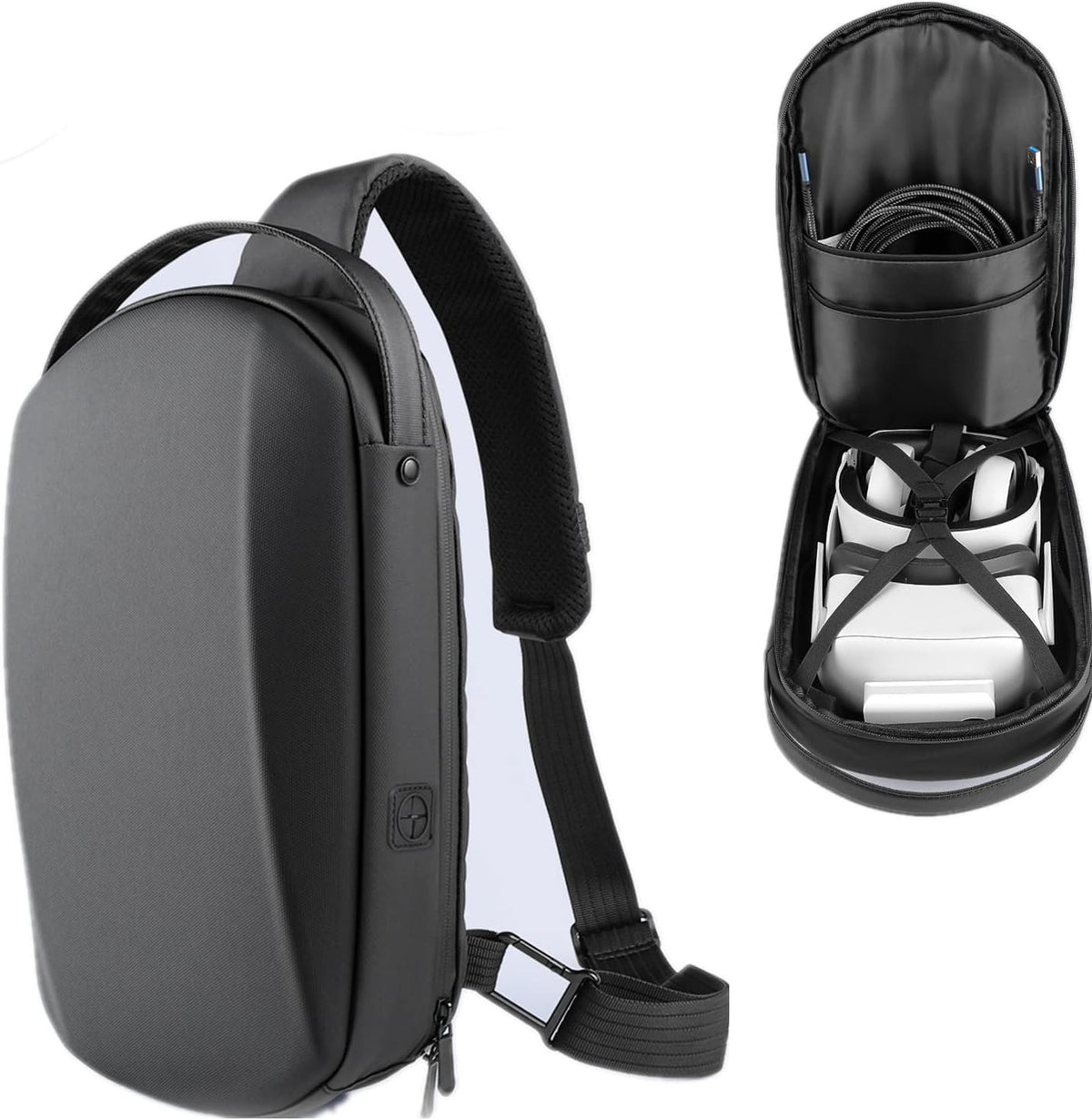 Hard Carrying Case for VR Headset and Touch Controllers (Grey) I70152