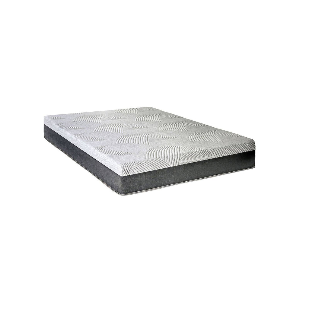 Full 10x22 Memory Foam Mattress in Light Gray Dark Gray Z837662