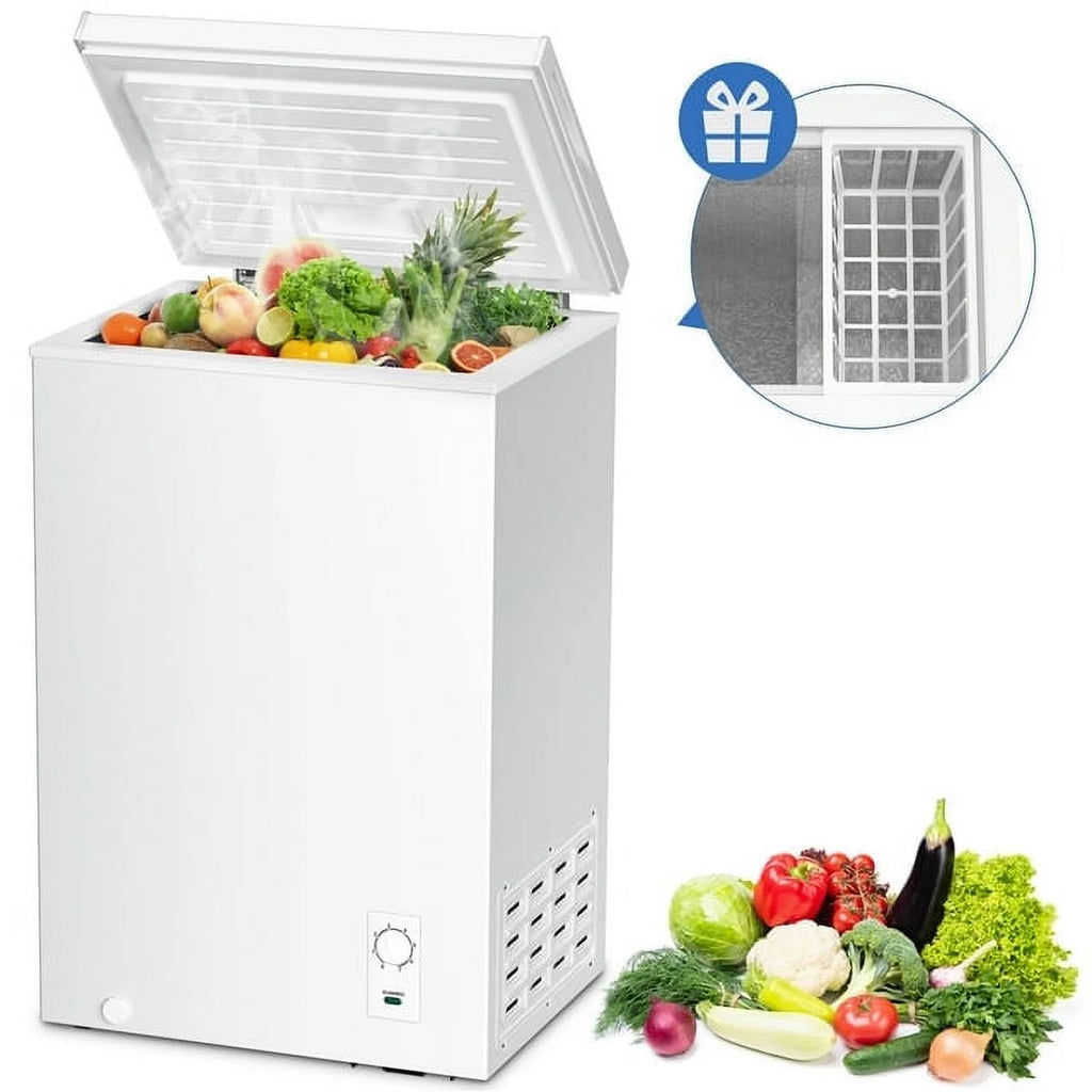 2.7 Cubic Feet Black Chest Freezer B576