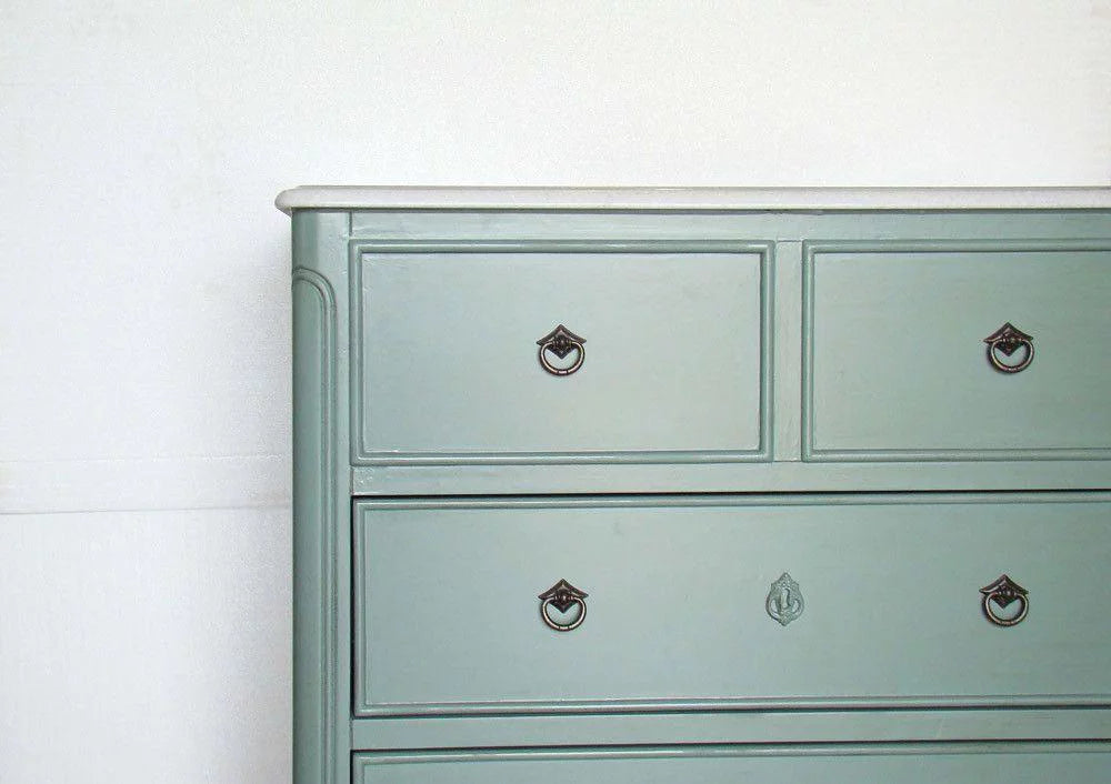 34" Vintage Blue Bathroom Vanity B7459