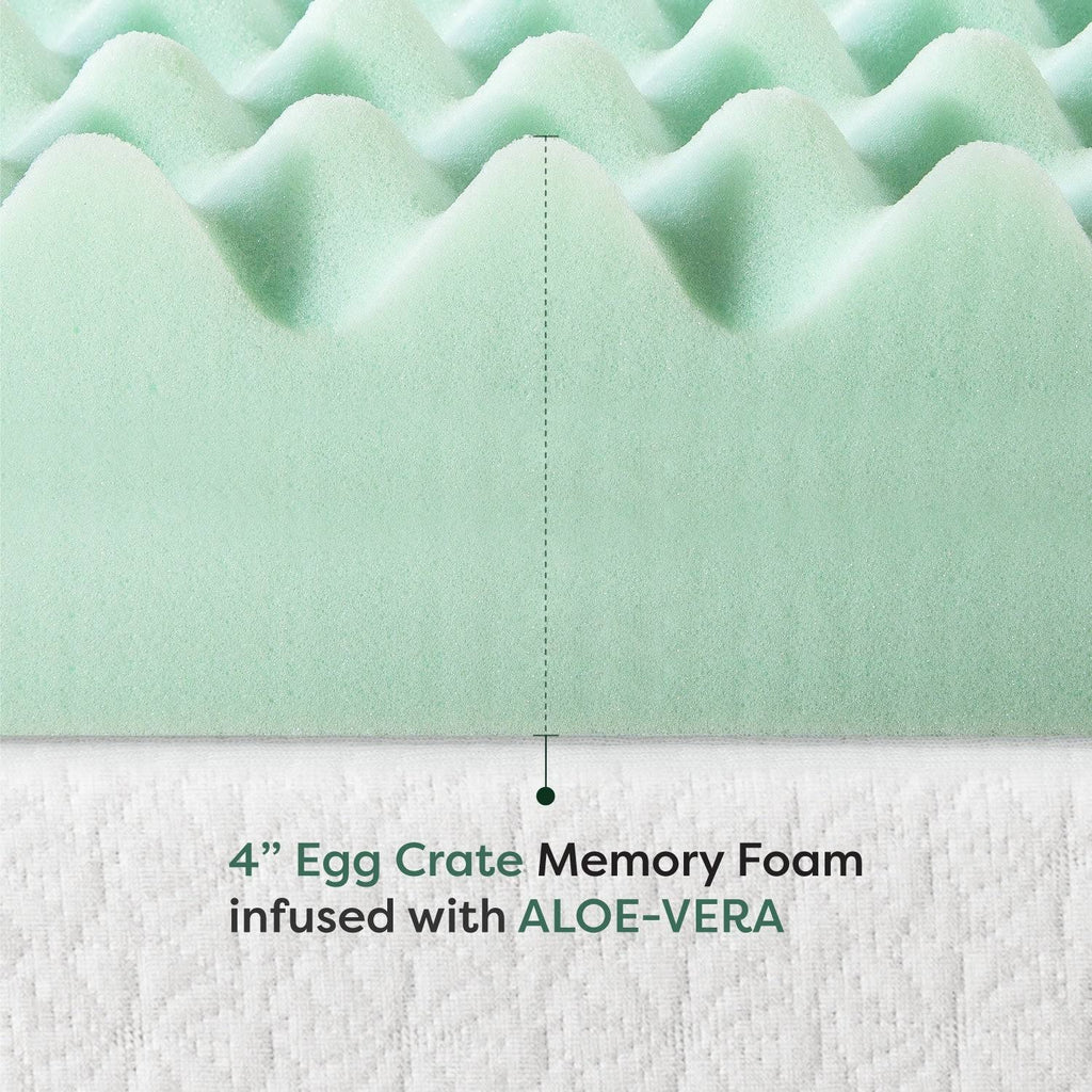4 inch Memory Foam Mattress Topper Twin XL W220
