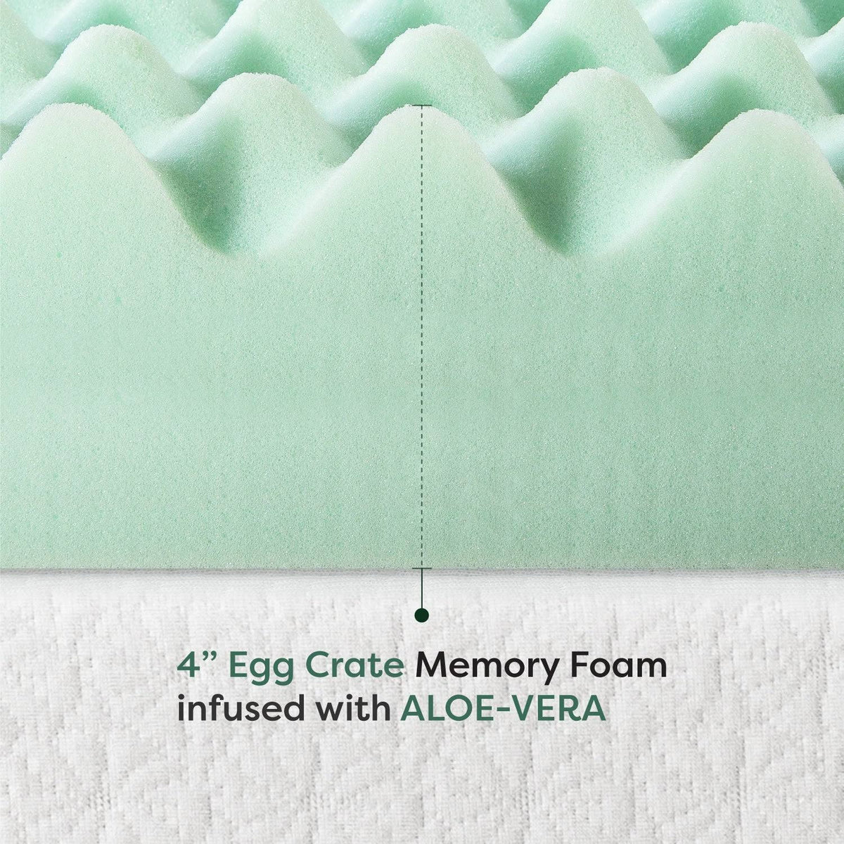 4 inch Memory Foam Mattress Topper Twin XL W220
