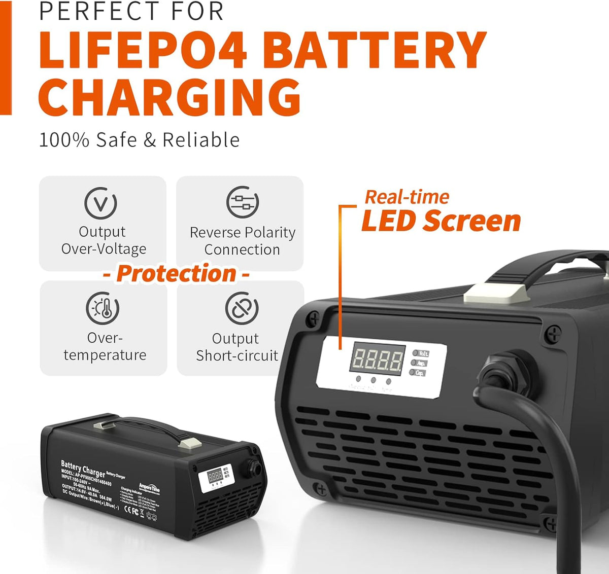 12V 200Ah LiFePO4 Battery with Built-in 100A BMS Q4872