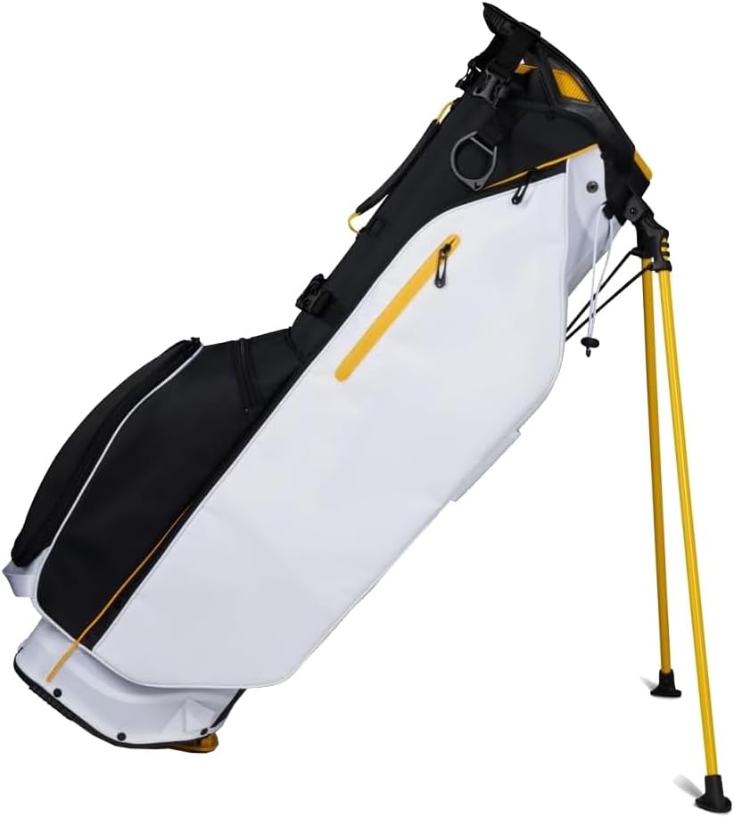 Black/White/Gold Golf Stand Bag B4243