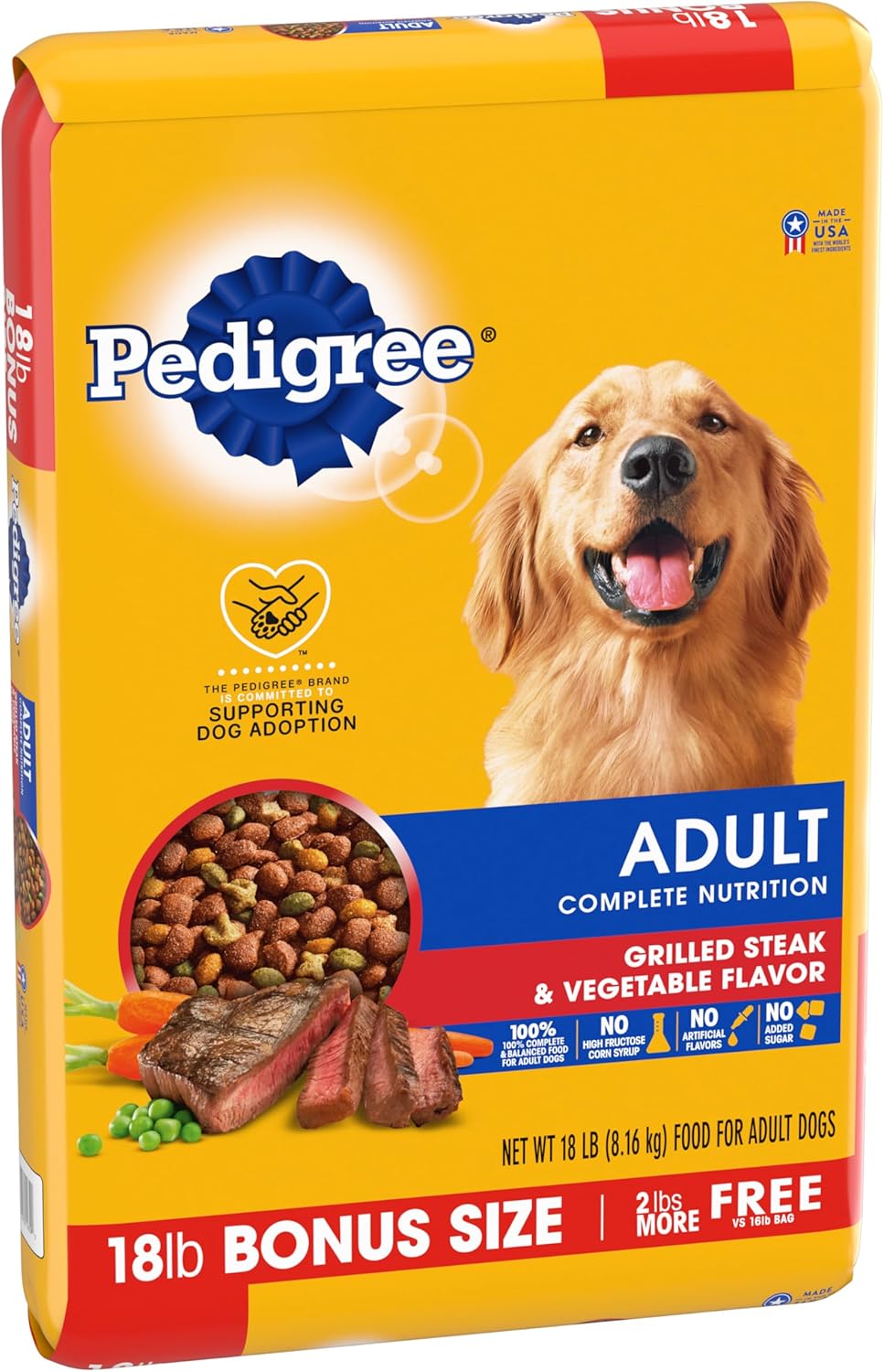 18 Lb Bag Dry Dog Food for Adult Dog S328145