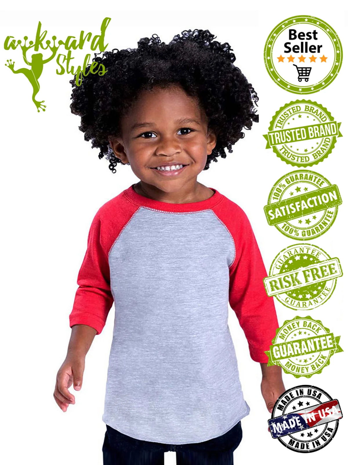 Shark Raglan Toddler T Shirt L77322