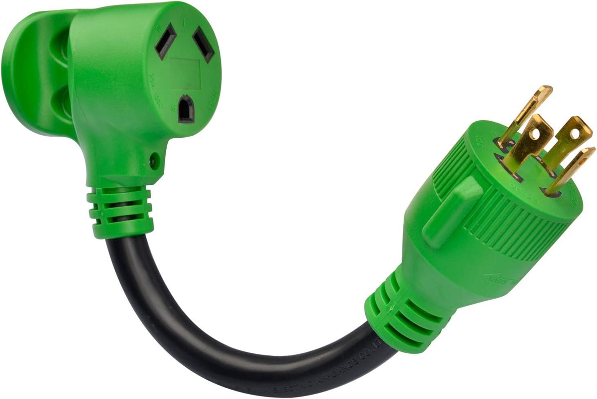 4 Prong 30 Amp 75 Feet Generator Extension Cord, NEMA L14-30P/L14-30R, 125/250V 7500W 10 Gauge SJTW M17090