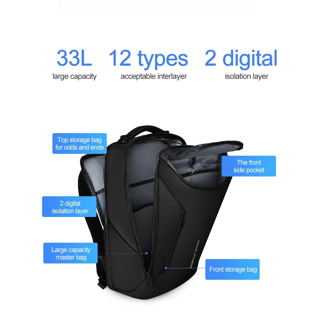 33L USB Charging Backpack P49433