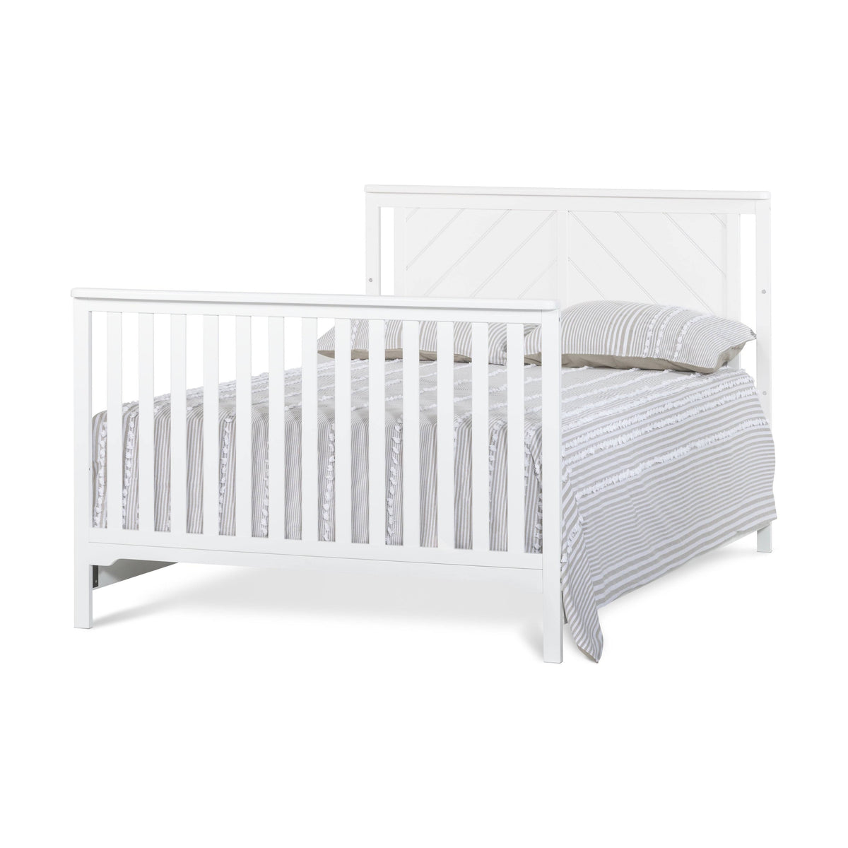 Full Size Bed Rails - Matte White F5050