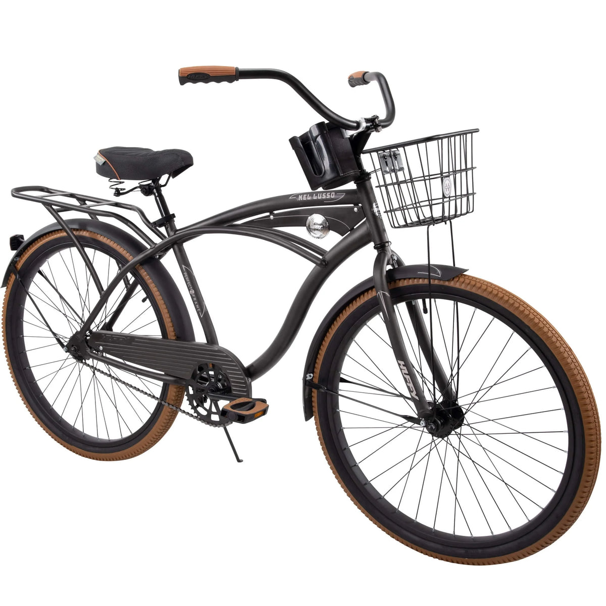 26 Inch Matte Black Cruiser Bike P85392