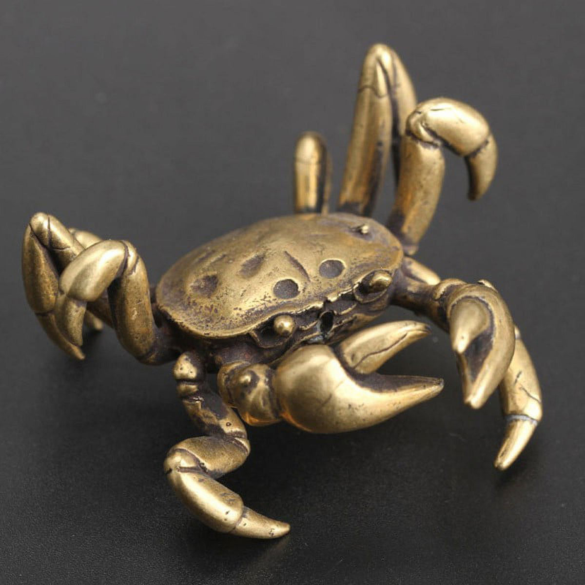 Solid Copper Crab Miniature Figurines U4807
