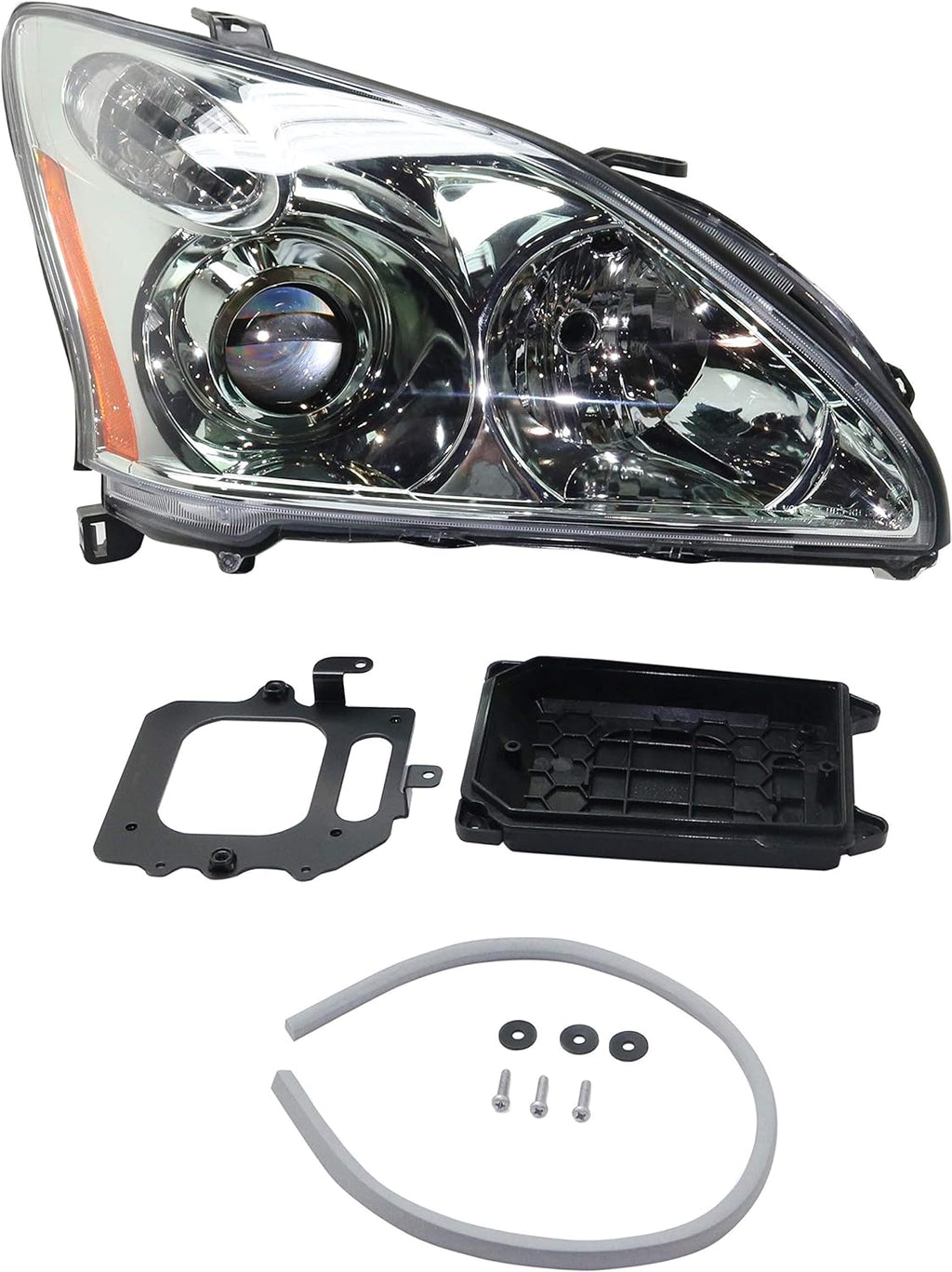 Headlight Lens and Housing Set of 2 for 2004-2006 Lexus RX330 HID B2959