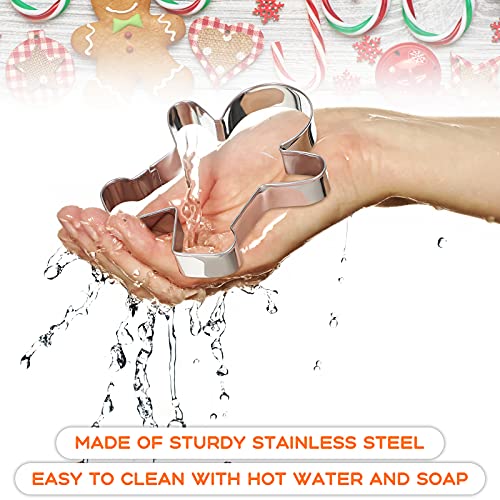 9 Pcs Stainless Steel Gingerbread Cookie Cutters X627